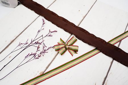 Zestaw świątecznych pasów tkaniny w paski_C1-1528